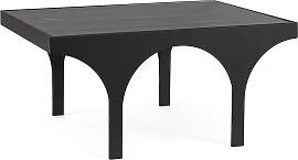 Couchtisch Archie aus Metall und Glas, modern