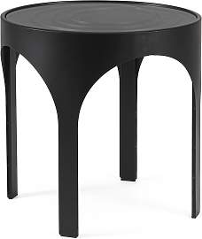 Couchtisch Archie aus Metall und Glas, modern