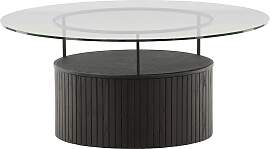 Couchtisch Bovall Ø ca. 90 cm Schwarz