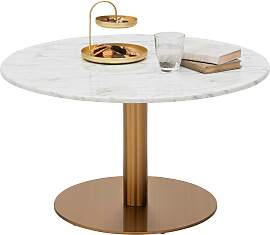 Couchtisch Bursa Weiß/Goldfarben