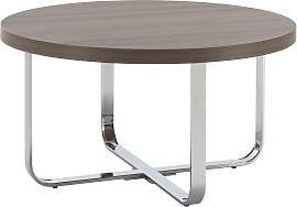 Couchtisch Carl Eichefarben MDF Rund