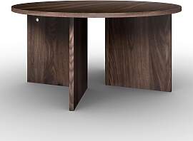 Couchtisch Celina Walnussfarben MDF rund