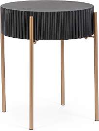 Couchtisch Darcy aus MDF, modernes Design, rund,