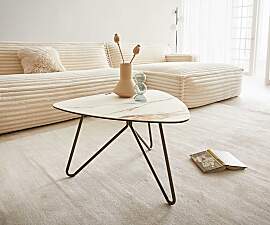 Couchtisch Ekrem 65x65 cm Keramik Calacatta Luxe