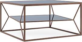 Couchtisch Hydra Metall und Glas, modern,