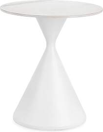 Couchtisch Joona Marmor-Optik, modern und rund,