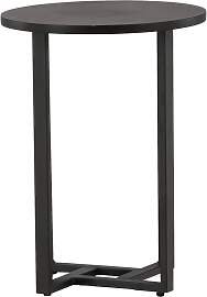 Couchtisch Lawton Ø ca. 40 cm Schwarz