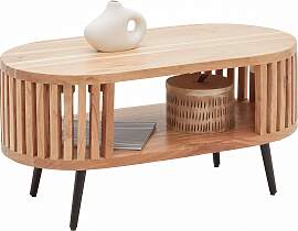 Couchtisch Maddi Naturfarben/Schwarz