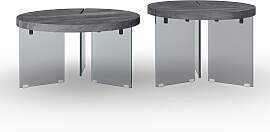 Couchtisch Moreno Grau MDF 2-er Set