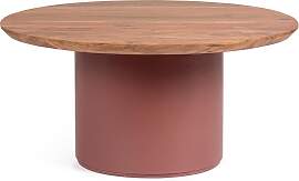 Couchtisch Ojas aus Akazienholz, modern rund im