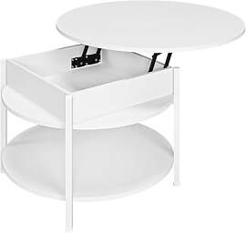 Couchtisch Rund mit Hebeplatte, Couchtisch