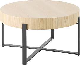 Couchtisch Runner Schwarz/Eiche
