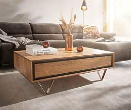 Couchtisch Stonegrace 115x60 cm Akazie Natur 2