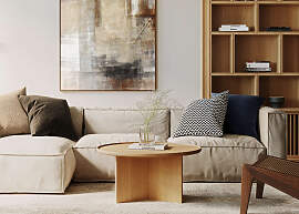 Couchtisch WOODMAN "Cala", eiche, B:83cm 