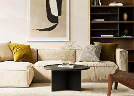 Couchtisch WOODMAN "Cala", schwarz,