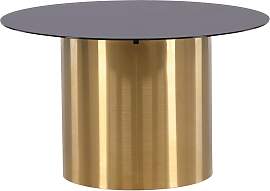 Couchtisch Ystad Ø ca. 80 cm Schwarz/Gold