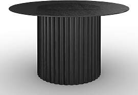 Couchtisch Zelia Schwarz MDF rund