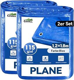 COVALL Blau Plane 1.2x1.8m 115g/m² (2Pack)