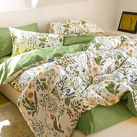 Covebett Bettwäsche Baumwolle 135x200 Grün