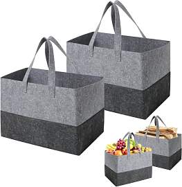 Cozary 2 Stück Filztasche Shopper, 38x25x25cm