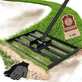 COZCLAM Rasen-Nivellierungsrechen, Garten Rasen