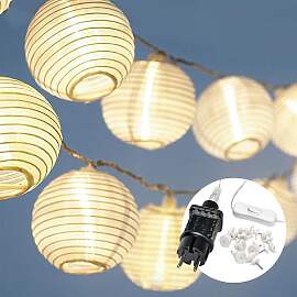 CozyHome Lampions Lichterkette außen