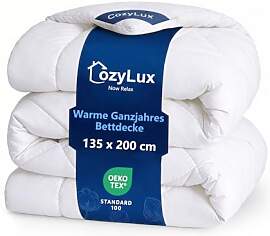 CozyLux Bettdecke 135x200 für 4 Jahreszeiten -
