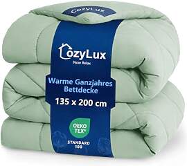 CozyLux Bettdecke 135x200 für 4 Jahreszeiten -
