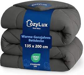 CozyLux Bettdecke 135x200 für 4 Jahreszeiten -