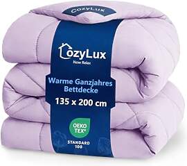 CozyLux Bettdecke 135x200 für 4 Jahreszeiten -