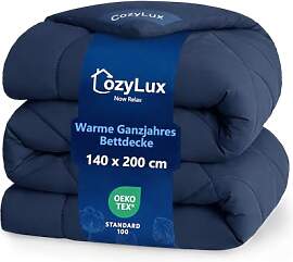 CozyLux Bettdecke 140x200 für 4 Jahreszeiten -