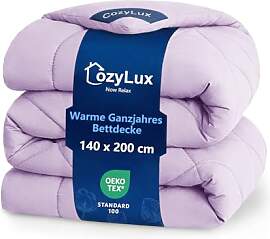 CozyLux Bettdecke 140x200 für 4 Jahreszeiten -