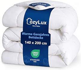 CozyLux Bettdecke 140x200 für 4 Jahreszeiten -