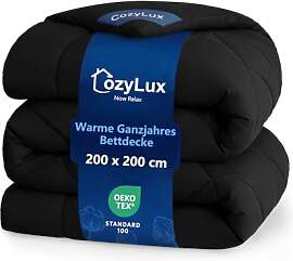 CozyLux Bettdecke 200x200cm für 4 Jahreszeiten -