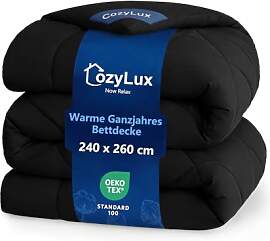 CozyLux Bettdecke 240x260 für 4 Jahreszeiten -
