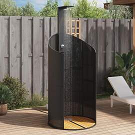 Cozynest Gartendusche Schwarz 100x100x241,5 cm