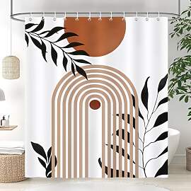COZZSNUGE Duschvorhang 180 x 180 cm Modern Boho,