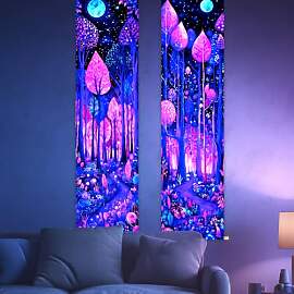 CRAFTYMELODY 2 Packung Schwarzlicht Wald