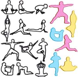 craspire 12 Stil Yoga Körperform Ausstechformen