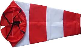 CRCRC Roter und weißer Windsack, Oxford-Stoff,