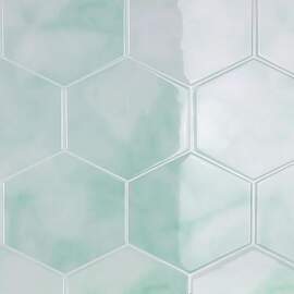 CRE8TIVE 16 Stücke Grün Klebefliesen Küche