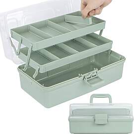 Creahaus 37cm 3-Regal Mehrzweck-Aufbewahrungsbox,