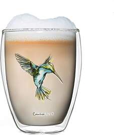 Creano doppelwandiges Tee-Glas, Latte Machiato,