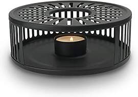 Creano schwarzes Design Stövchen aus Edelstahl