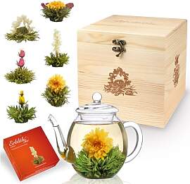 Creano Teeblumen-Mix Geschenkset mit 500ml