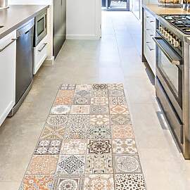 CREARREDA Läufer Teppich Küchenteppich Persian