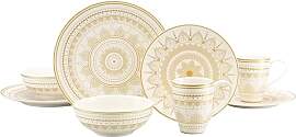 CreaTable, 23597, Serie MANDALA GOLD - weiss,