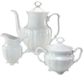 CreaTable Kaffee-Set Maria Theresia weiß Porzellan