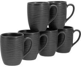 CreaTable Kaffeebecher Lava Stone schwarz