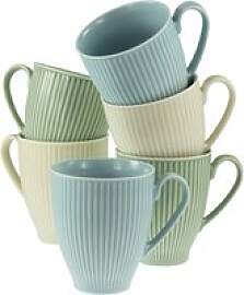 CreaTable Kaffeebecher Valencia bunt Porzellan 6